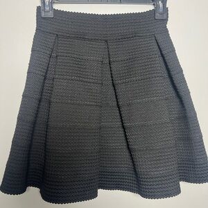 Devlin Black Pleated Mini Skirt